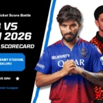 Royal Challengers Bengaluru vs Sunrisers Hyderabad Match Scorecard