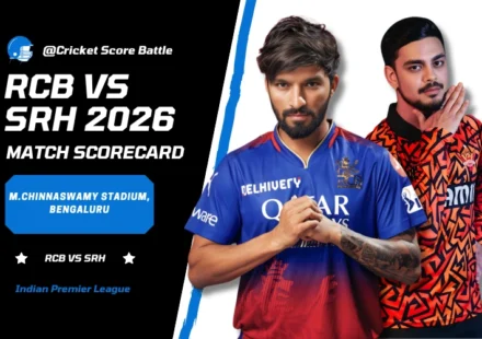 Royal Challengers Bengaluru vs Sunrisers Hyderabad Match Scorecard