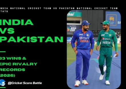 India National Cricket Team vs Pakistan National Cricket Team Stats