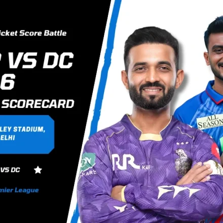 Kolkata Knight Riders vs Delhi Capitals Match Scorecard