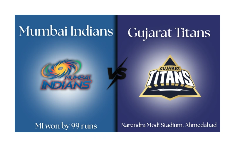 Mumbai Indians vs Gujarat Titans Match Scorecard
