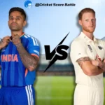 ભારતીય રાષ્ટ્રીય ક્રિકેટ ટીમ વિ. ઇંગ્લેન્ડ ક્રિકેટ ટીમ મેચનું સ્કોરકાર્ડ