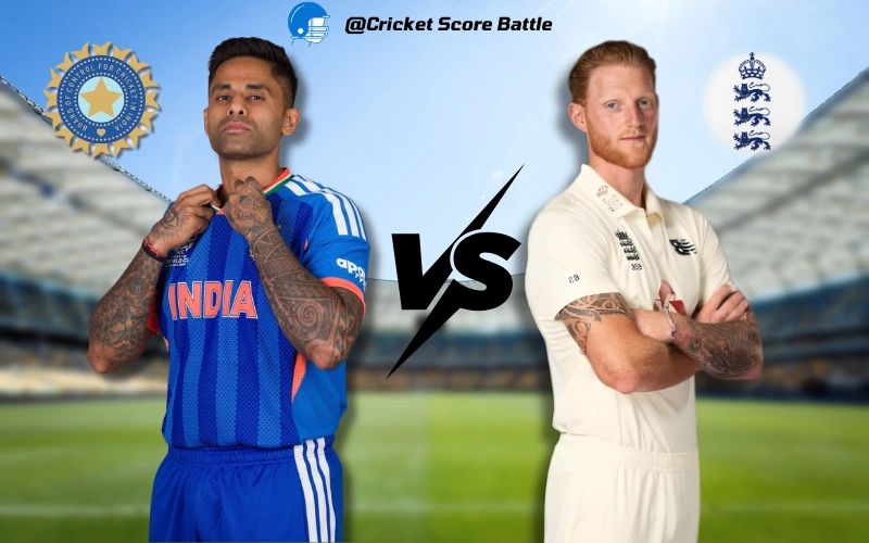 ભારતીય રાષ્ટ્રીય ક્રિકેટ ટીમ વિ. ઇંગ્લેન્ડ ક્રિકેટ ટીમ મેચનું સ્કોરકાર્ડ